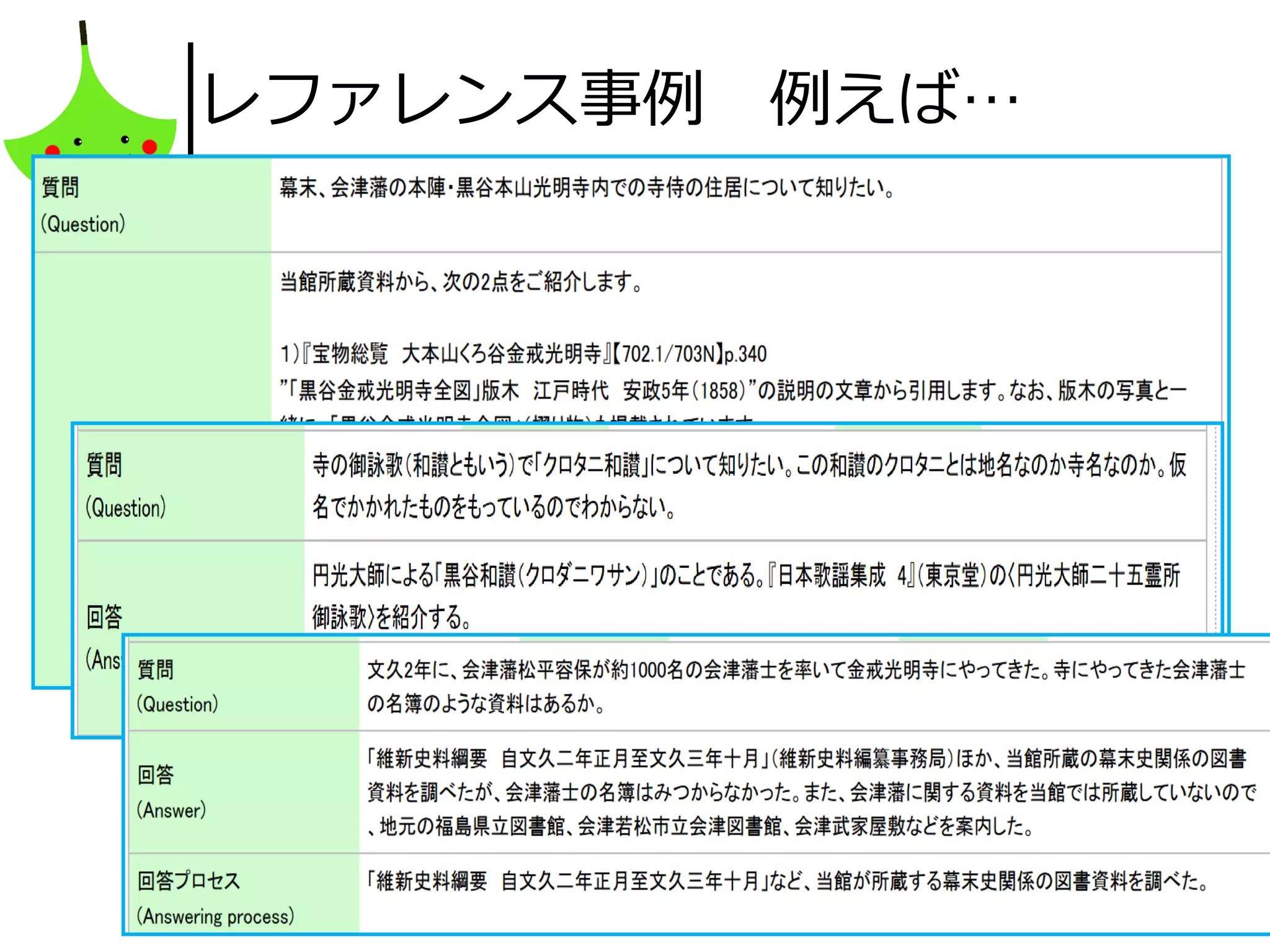 17
レファレンス事例 例えば…
http://crd.ndl.go.jp/reference/
 