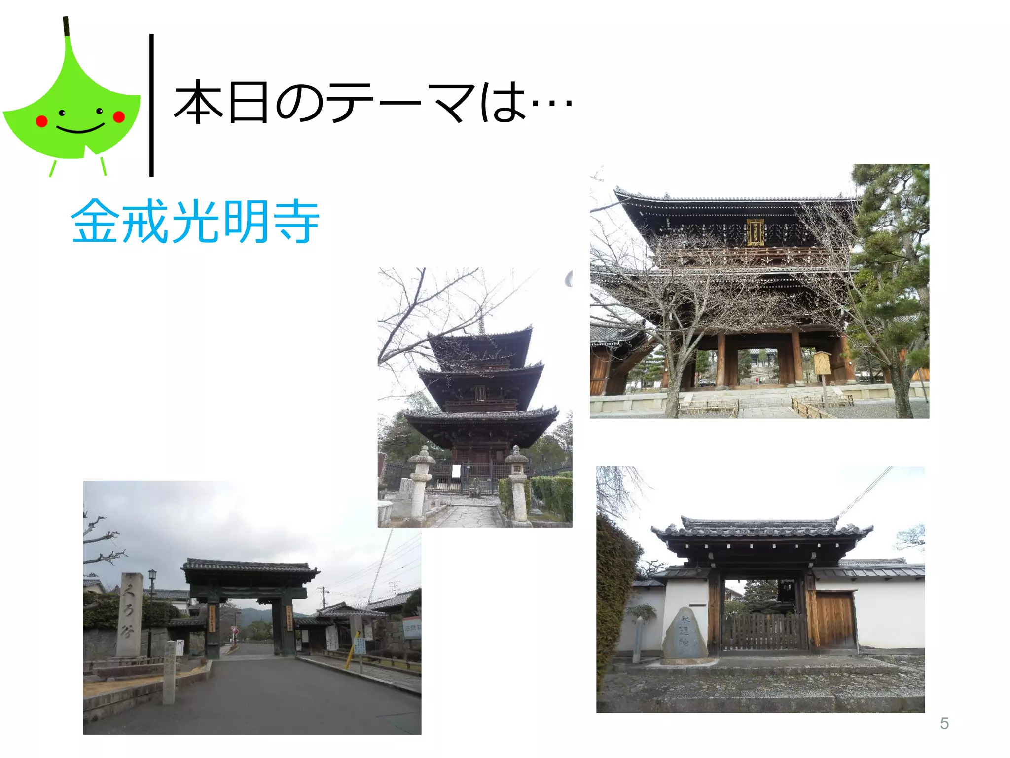 5
本日のテーマは…
金戒光明寺
 