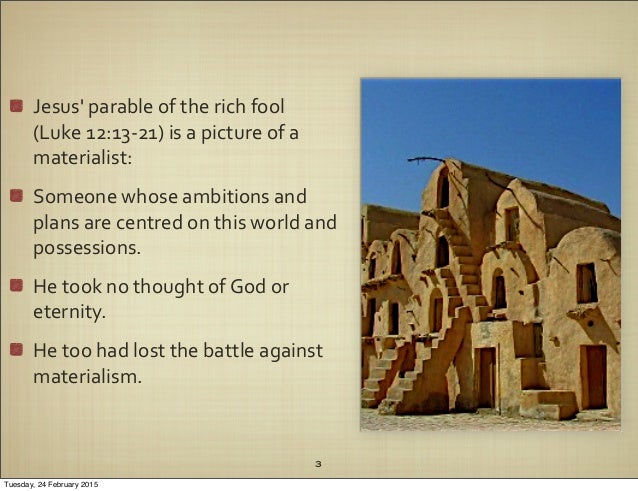 Wealth And Eternity Part 4 The Battle Against Materialism