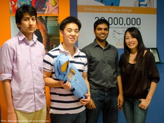 (社)デザイン思考研究所Photo : http://extreme.stanford.edu/projects/embrace
 