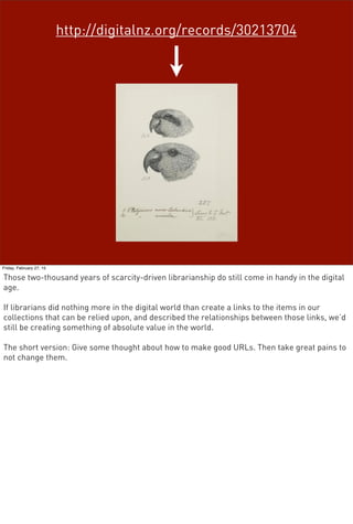 Information is SCARCE	
 