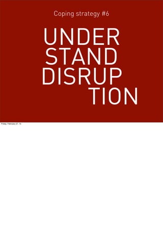 Friday, February 27, 15
Libraries love to create projects. Sometimes in our enthusiasm we wind up creating
experiments, one offs and multiple interfaces for catalogues when one would have sufficed.
At my library we’ve started to revel in the fact that turning off sites that are no longer relevant
can be a positive thing. [explain the graveyard]
By focusing the offerings on our most effective core web sites, we are creating a better user
experience.
 