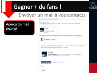Envoyer un mail à vos contacts
Aperçu du mail
envoyé
 