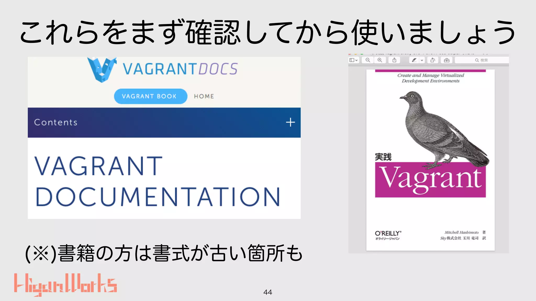 これらをまず確認してから使いましょう
44
(※)書籍の方は書式が古い箇所も
 