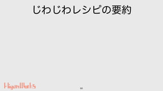 じわじわレシピの要約
66
 