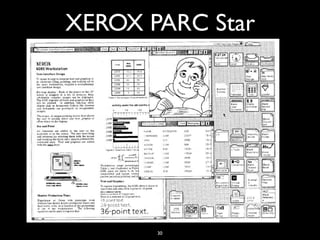 XEROX PARC Star
(1981)
30
 