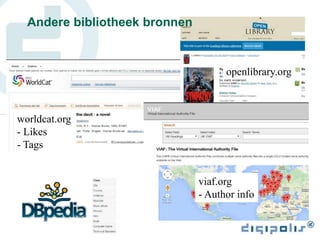 viaf.org
- Author info
worldcat.org
- Likes
- Tags
openlibrary.org
Andere bibliotheek bronnen
 