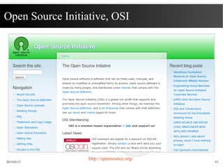 2015/03/12 53
http://opensource.org/
Open Source Initiative, OSI
 