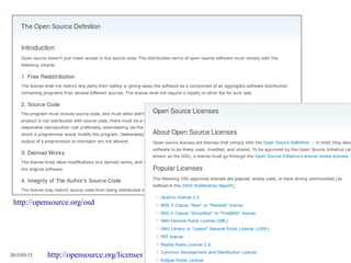 2015/03/12 54
http://opensource.org/osd
http://opensource.org/licenses
 
