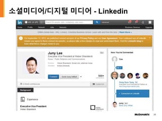 소셜미디어/디지털 미디어 - Linkedin
38
 