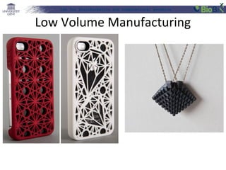 Lab for Bioinformatics and computational genomics
Low Volume Manufacturing
 