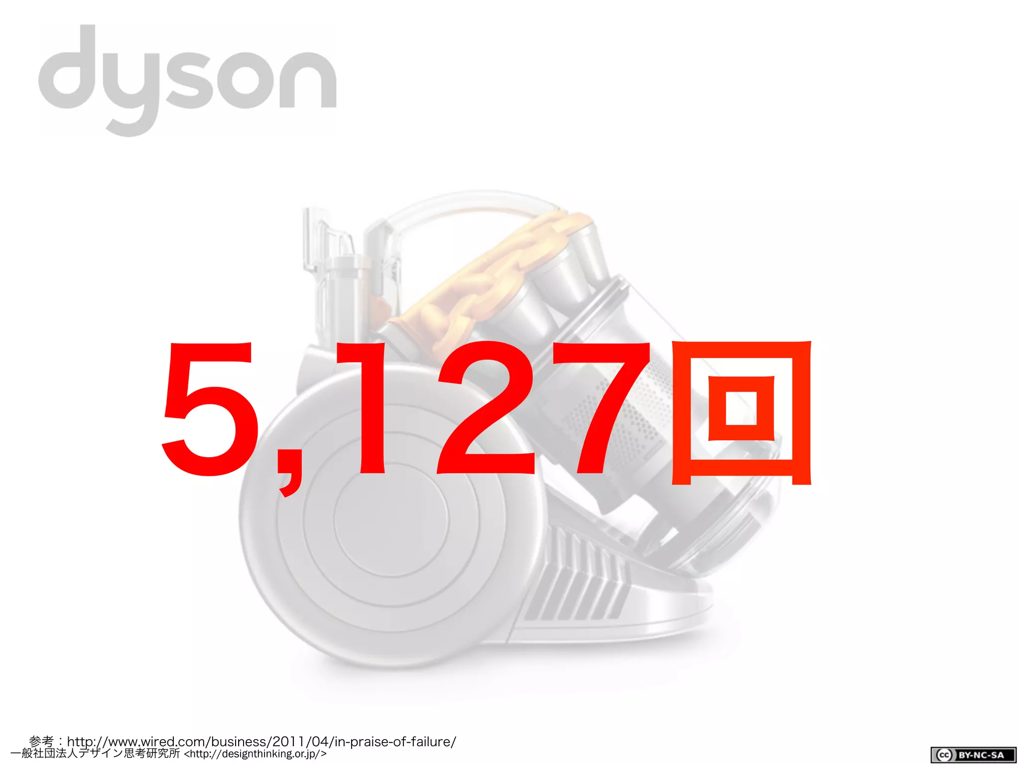 一般社団法人デザイン思考研究所 <http://designthinking.or.jp/>    
5,127回
参考：http://www.wired.com/business/2011/04/in-praise-of-failure/
 