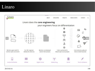 2015/03/16 190
Linaro
 