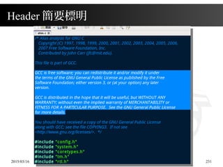 2015/03/16 231
Header 簡要標明
 
