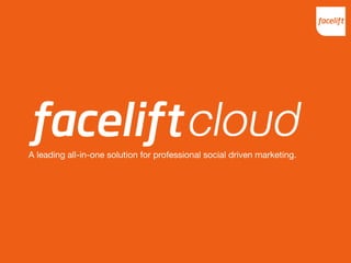 A leading all-in-one solution for professional social driven marketing.
 
