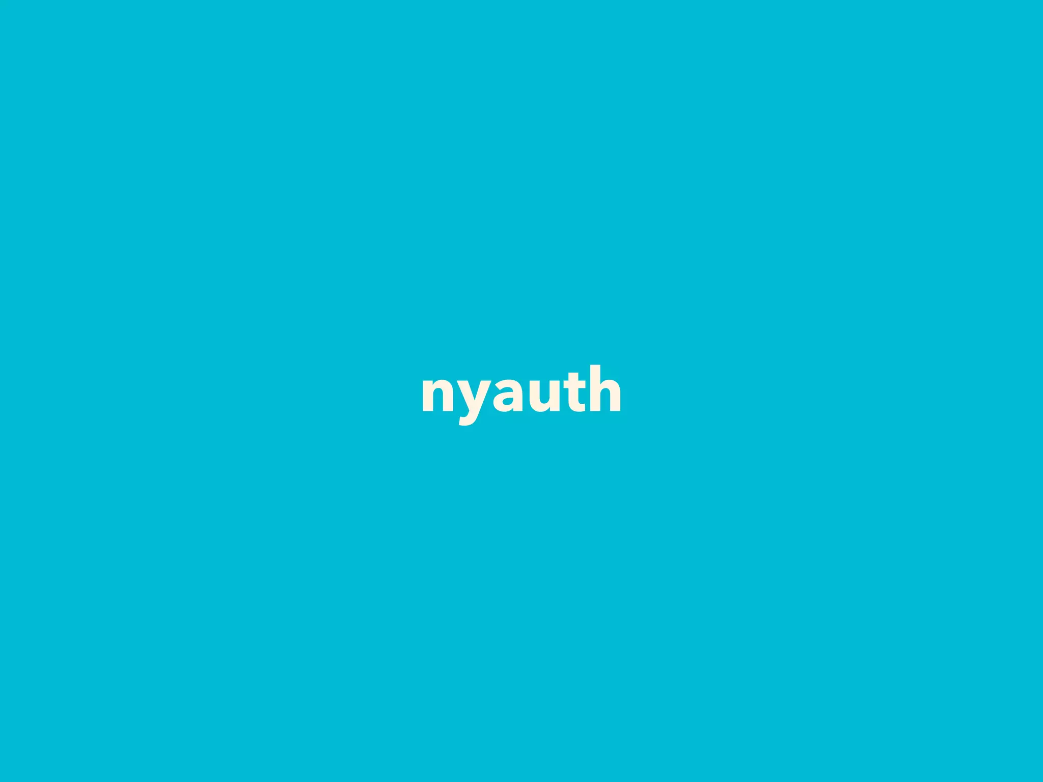 nyauth
 