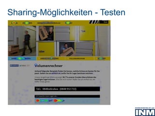 Sharing-Möglichkeiten - Testen
 