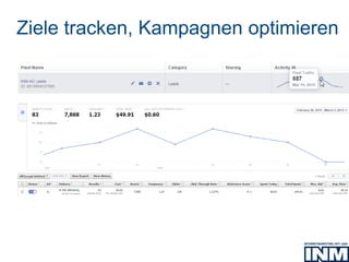 Ziele tracken, Kampagnen optimieren
 