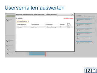 Userverhalten auswerten
 