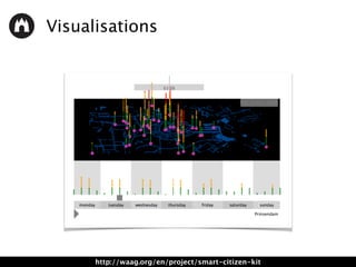 Visualisations
http://waag.org/en/project/smart-citizen-kit
 