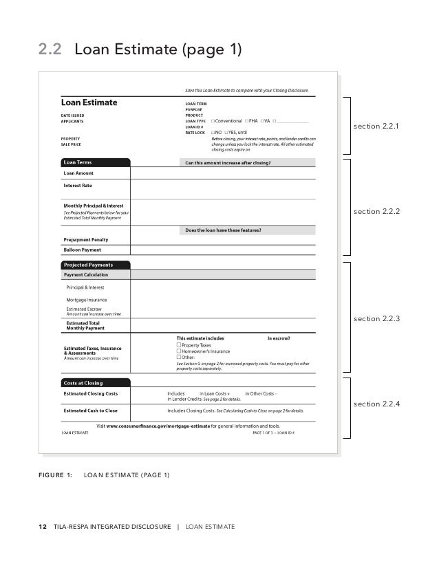 Loan Estimate Page 2 >> 201503 Cfpb Tila Respa Integrated Disclosure Guide To The Loan Estimate Page 2 >> 201503 Cfpb Tila Respa Integrated Disclosure Guide To The