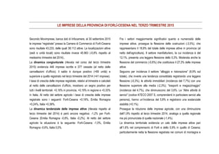 Report Movimprese terzo trimestre 2015