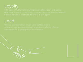 Eﬀective CPA (eCPA)
A measure of the actual costs spent to generate a
pre-deﬁned action. Whereas the CPA is usually a
target given before the start of a campaign, the
eCPA is the measure of the actual results of that
campaign. A comparison of the two can be a
measure of campaign success.
Event
Diﬀerent kind of actions that a user takes in a
mobile application. Examples of events include app
downloads, app opens, in-app purchases and
more.
 