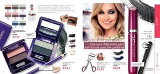 1010
30460 Black
30461 Black Blue
11
ቢ
ባ
ቤ
ብ
JONAS WRAMELL
Jonas Wramell,
Diretor Artístico de
Beleza Oriﬂame
30969
Black
Pearl
30971
Silver
Grey
30973
Pink
Mauve
30974
Midnight
Purple
30976
Forest
Green
30976ForestGreen
30972
Rose
Taupe
30972RoseTaupe
30970
Bronzed
Brown
30975
Denim
Blue
ቢ Duos de Sombras de
Olhos Colour Match The
ONE 2 g.
€15,00
€7,95
ባ Lápis de Olhos Kohl
The ONE 1.3 g.
€11,00
€5,45
A moda trata-se sempre de ultrapassar os limites em termos de cor e
estilo. Criar algo inesperado é o objetivo e reﬂete-se nas mais
recentes tendências de maquilhagem para os olhos.Tons fortes,
contrastes arrojados e luxuriantes pestanas são a combinação perfeita
para aumentar e embelezar os olhos.
Podem ser aplicadas
MOLHADAS
ou SECAS e como
eyeliner
Desliza SUAVEMENTE para
um look DEFINIDO e
SENSUAL
31039 Grey
31038 Brown
31037 Black
ብ Máscara de Pestanas
Volume Blast The ONE 8 ml.
€14,00
€8,95
Use tons diferentes para
sair da sua zona de conforto
Nada é impossível!
ቤ Revirador de Pestanas
The ONE Dimensões: 11 x 3,7
cm.
27442 €4,95
€2,95
31197 Nude
MÁSCARA
DE PESTANAS
24x
MAISVOLUME1)
1)
testado clinicamente
– comparado com
pestanas sem máscara
Máscara de VOLUME DE
LONGA-DURAÇÃO com
escova de precisão
EMFOCOwww.oriﬂame.pt
 