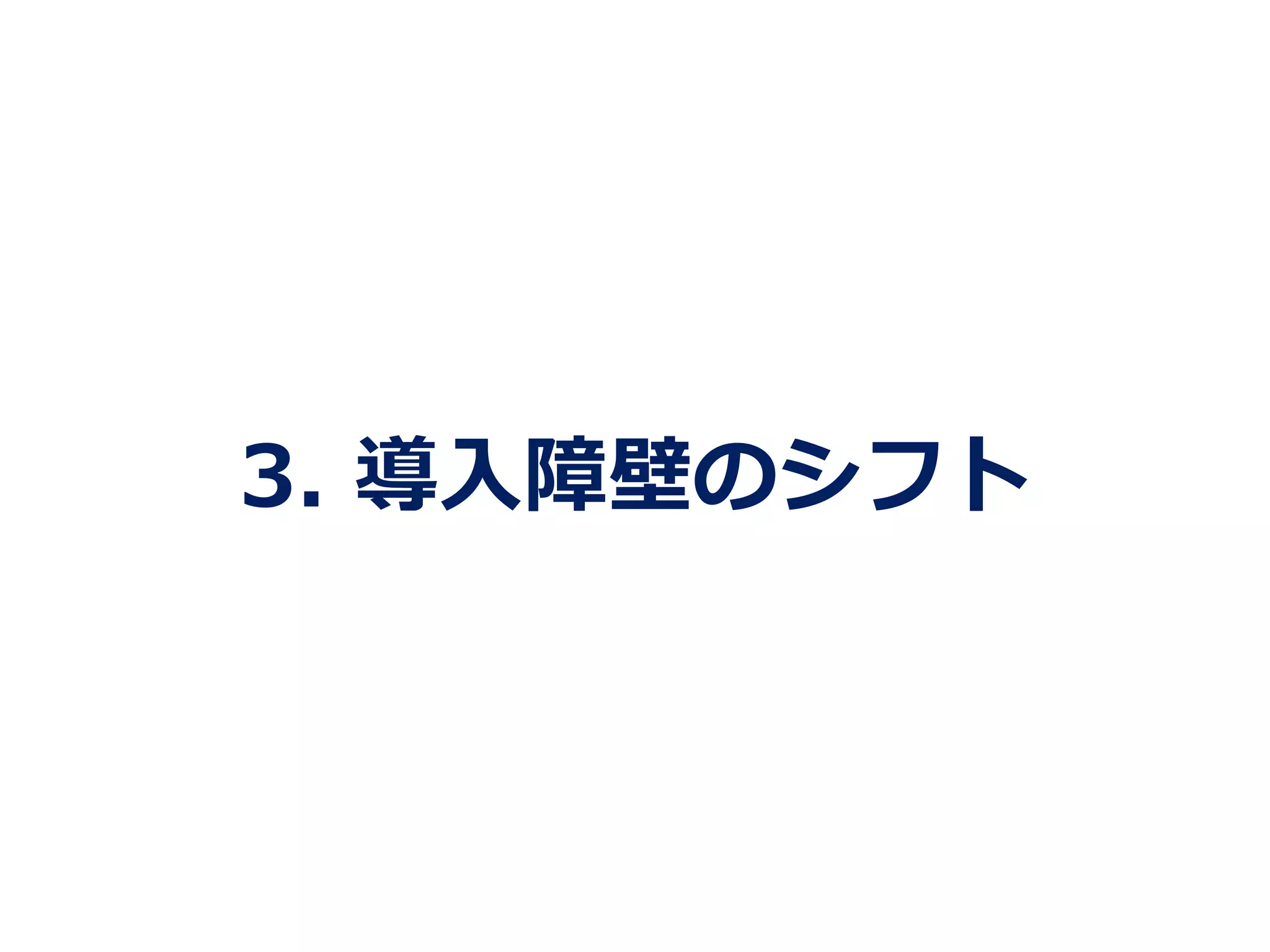 3.  導⼊入障壁のシフト
 