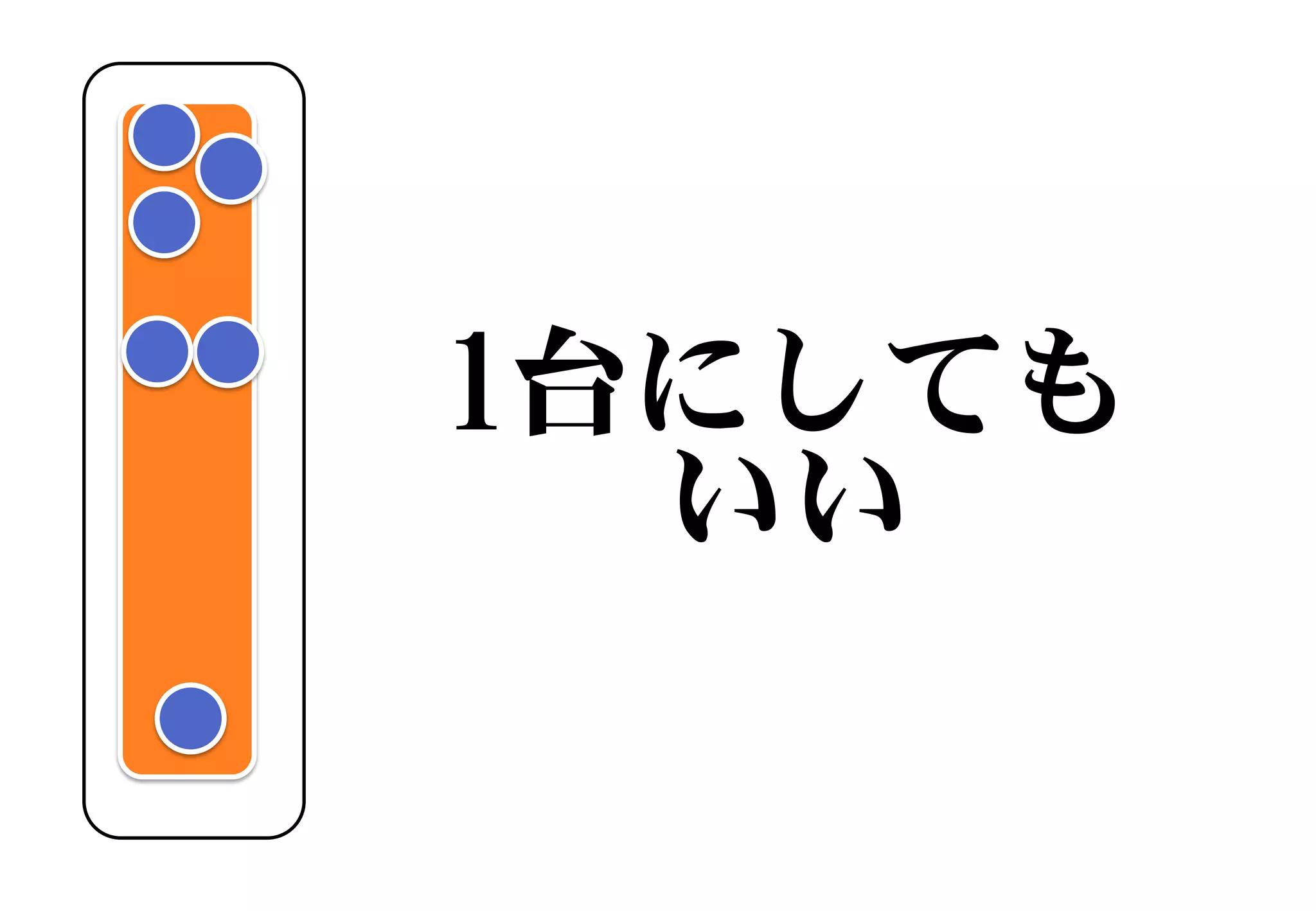 1台にしても
いい
 