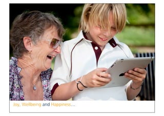USABILITY, that‘s our world!
© Institut für Software-Ergonomie und Usability AG. 09.04.2015, Version 1.0
Joy, Wellbeing and Happiness…
 