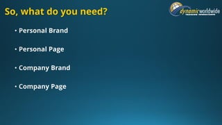 So, what do you need?
 