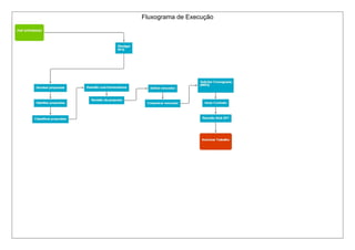Fluxograma de Execução
 
