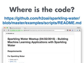 Where is the code?
https://github.com/h2oai/sparkling-water/
blob/master/examples/scripts/README.md
 