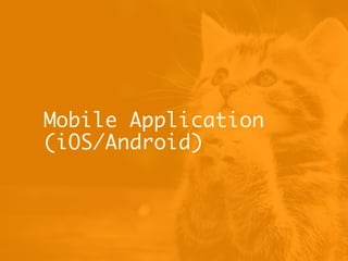 Mobile Application
(iOS/Android)
 