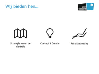 Wij bieden hen…
 