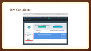 IBM Containers
 