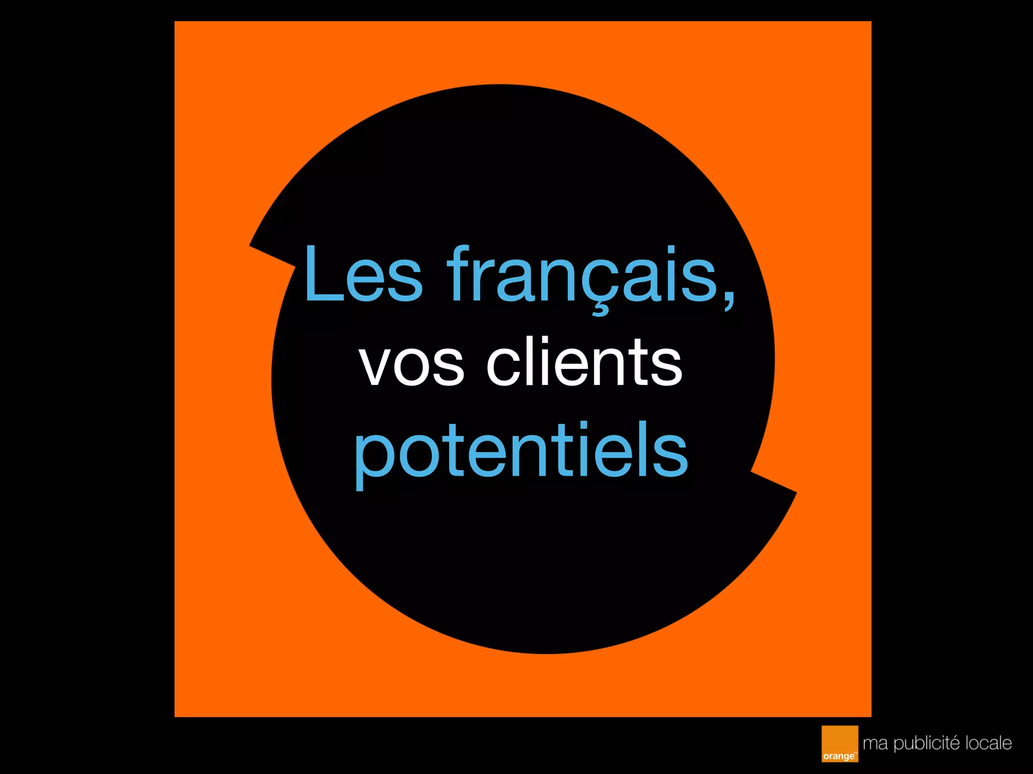 Les français,
vos clients
potentiels
