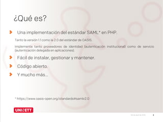 SimpleSAMLphp | PDF