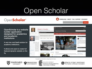 Open Scholar
 