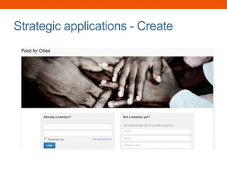 Strategic applications - Create
 