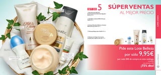 2 3
+ + + +
Suaviza y nutre manos
y cuerpo intensamente
Controla la sudoración
y suaviza la piel
Suaviza y devuelve
el bri...