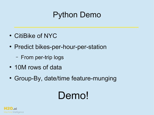 Python and H2O with Cliff Click at PyData Dallas 2015 | PPT