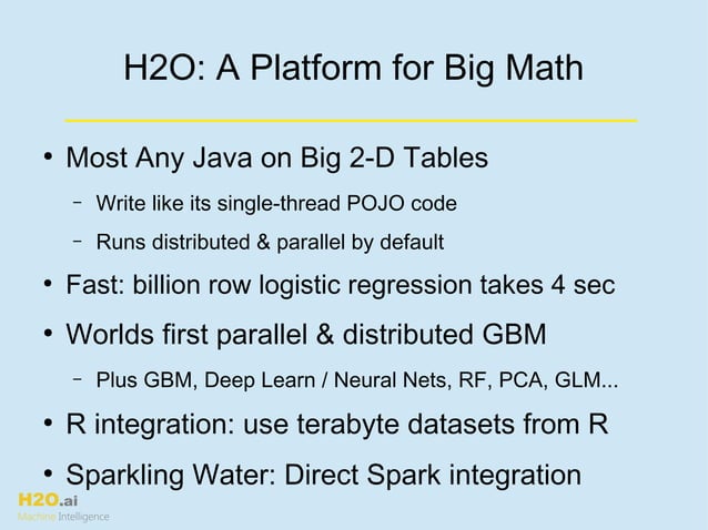 Python and H2O with Cliff Click at PyData Dallas 2015 | PPT