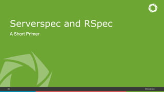 39 #Dynatrace
Create an Ansible Playbook for Test Suite ‘default’
Test Kitchen: Testing an Ansible Role
$ kitchen init --driver=docker --provisioner=ansible_playbook
create .kitchen.yml
create test/integration/default
Configuration goes here!
Tests go here!
 