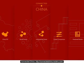 Connected China: http://connectedchina.reuters.com/
 