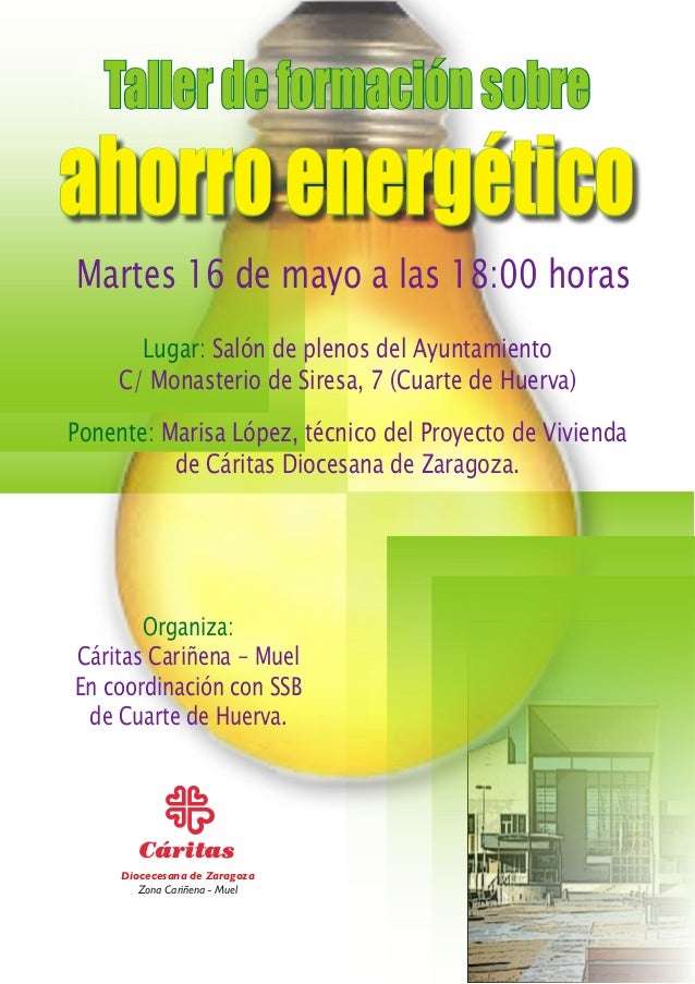 Taller de ahorro energético en Cuarte de Huerva (Zaragoza) Taller de ahorro energético en Cuarte de Huerva (Zaragoza)