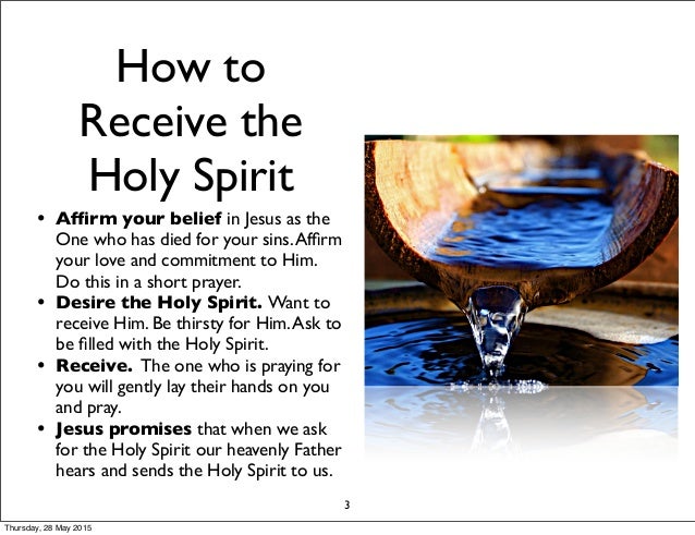 Receiving the Holy Spirit key