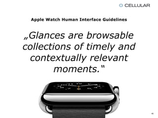 IxDA Hamburg 05/2015: Eine Apple Watch oder Android Wear ist kein Smartphone!