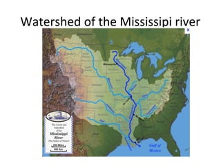 Watershed of the Mississipi river
 